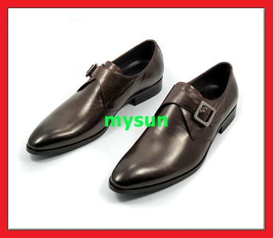 Free Shipping 1 Pair Brand New Genuine Leather Cow Leather Men's Shoes Men's Dress Shoes Gu10cc