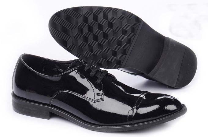 ^_^Wholesale New Arrival Calf Leather Dress Shoes Men's Leather Shoe with Black Fashion Men Cow Leather Shoes 18