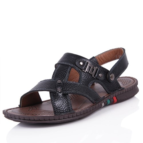 LBS 2378 Men's Leather Shoes\sandals From Sichuan CHINA