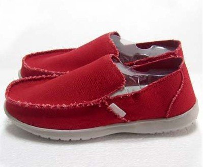 Red SANTA CRUZ Canvas Mens Man Casual Shoe Shoes