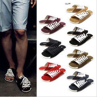 Free Shipping Shoes Summer Influx of Men's Slippers Slippers Slippers Word Carbon Casual Shoes, New Korean Life