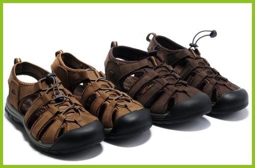 Wholesale TEVA Light Brown Sandals Shoes,beach Summer Shoes, Men's Wading Shoes,Size US7-10