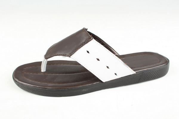Free Shipping (minimum:1piece) Genuine Leather Men Slippers Wholesale and Retail 8081