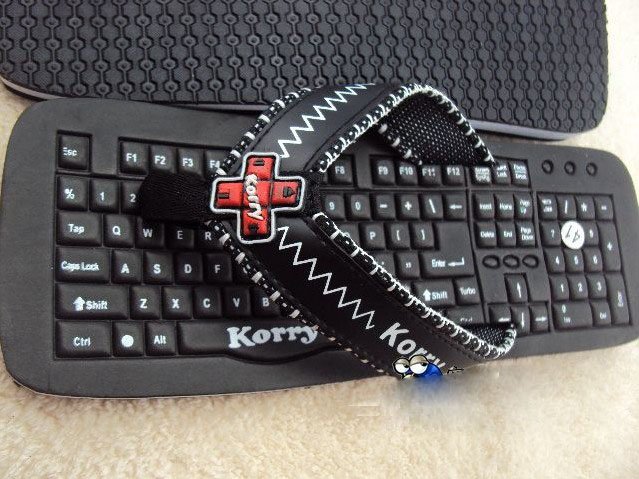 Free Shipping Hot Sale 2011 New Fashion Creative Keyboard Slippers Men's Slippers