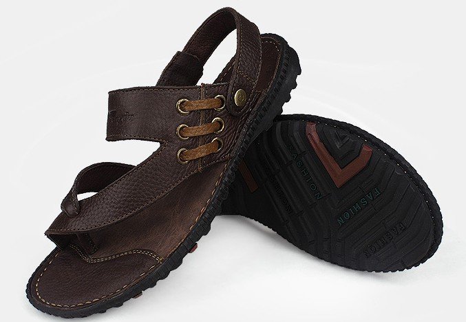 2011 Red Diamond Promotional Free Shipping Men's Leather Sandals Casual Sandals Models / Fashion Men Must