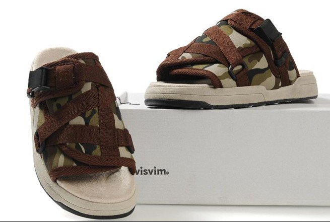 Low Price Men's VISVIM Christo SlipFlops Mens Visvim Slippers Visvim Slip Flops Visvim Shoes Men Sandals Hotsell5