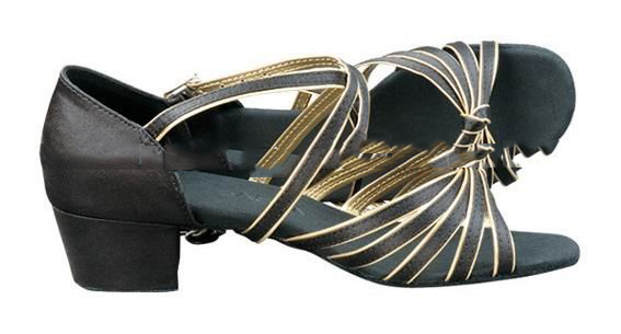 Low Heel Lady Latin Dance Shoe 5555D No Sewing Back Children & Adult Size Available