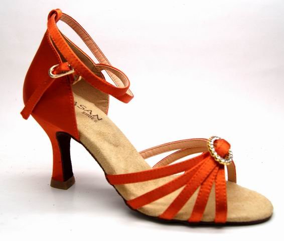 Free Shipping! Lady Ballroom Dance Shoe S-30A No Sewing Back 3''Heel Adult Size Three Colors Available