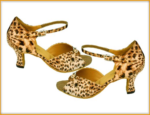 Leopard Women/Lady's Ballroom Latin Salsa Dance Shoes