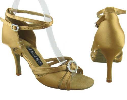H1154-01_GoldES Lady's Latin Dance Shoes