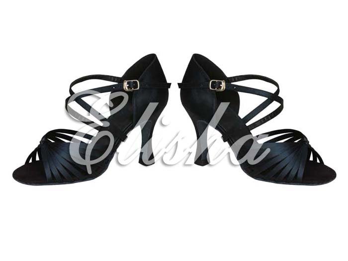 Black Women Ballroom Latin Salsa Dance Shoes