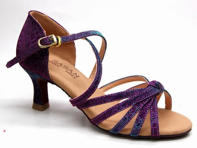 Lady Latin Dance Shoe S-111C No Sewing Back 2.5'' Heel Adult Size Two Colors Available