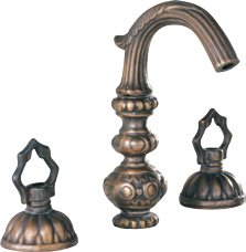 Two Handles Antique Brass Widespread Bathroom Sink Faucet -Wholesale- Free Shipping,8008