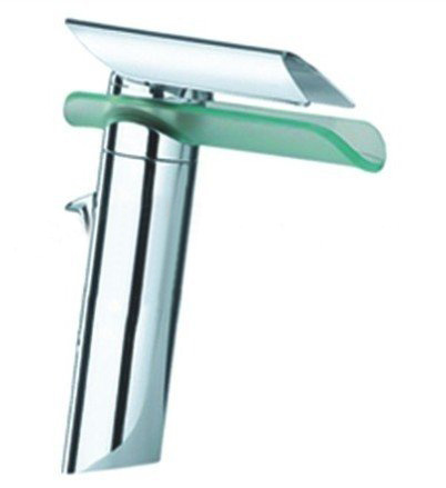 Single Handle Chrome Waterfall Bathroom Sink Faucet,glass Faucet, Waterfall Faucet