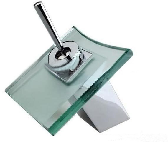 Free Shipping Waterfall Glass Basin Faucet QH0801