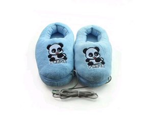 New USB Foot Warmer Heating Slippers Heated Shoes