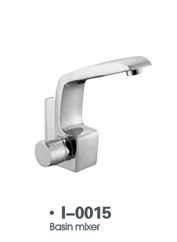 Polished, Single Handle, Stainless Steel Basin Faucet