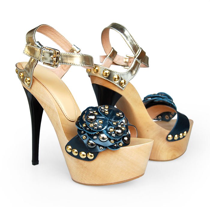 New Arrival  Shoes Spring Summer Shoes Wooden Heel Sandals
