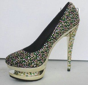 Fast Shipping Colorful Diamond Popular Fashion Shoes Cowhide Leather GL102