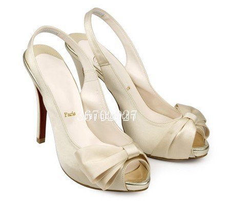 Hot Selling Satin Bridal Shoes, Ivory Wedding Dress Shoes for Women, High Heel Dress Shoes Size 35-43