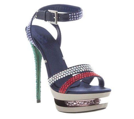 Colorful High Heelsed Double Waterproof Woman Leather Shoes Dress Shoes