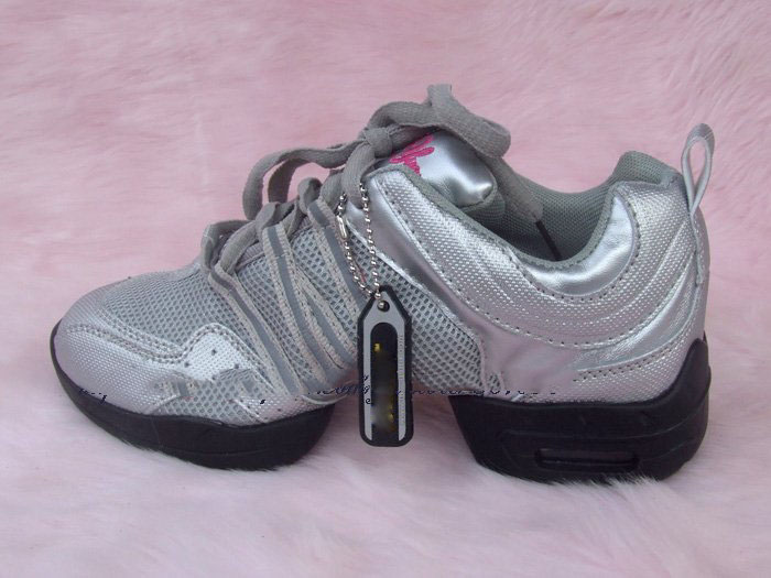 Free Shipping! Brand New Mens Mesh Dance Sneakers Gym Fitness Shoes, Silver Grey Color, Size 34-44