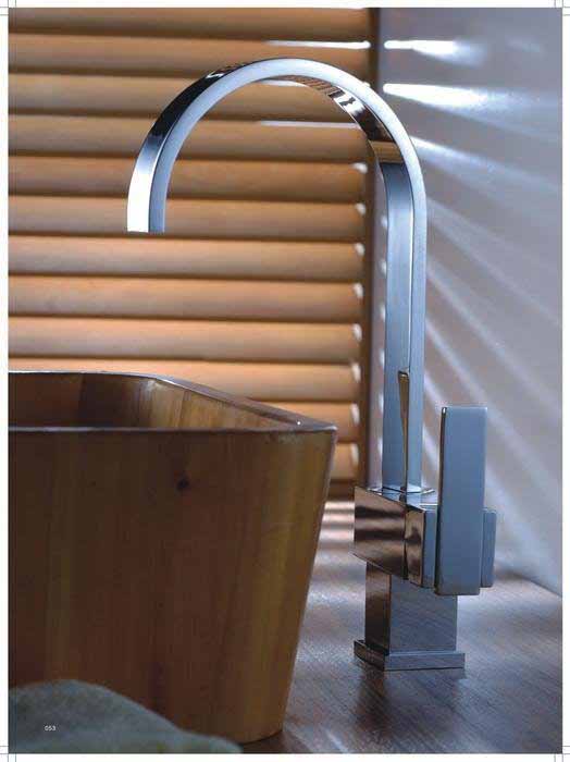 Single Lever Handle in Chrome Square - Lijiafaucet - F6602 Kitchen Faucet /free Shipping
