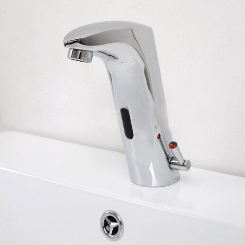 Brass Single Lever Chrome Basin Automatic Faucet,mixer Tap A-18116