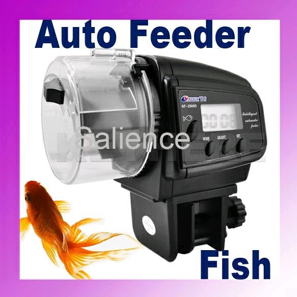 Wholesale Digital Automatic Aquarium Fish Tank Food Feeder Timer/ Aquarium Feeder/auto Pet Feeder + Free Shipping