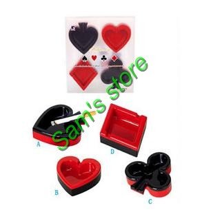 Ashtray, Creative Gifts, Personalized Gifts, Men Gifts,Poker Ashtray Set (set of Four)