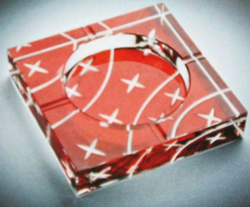 Water Cube Design Crystal Ashtray_factory Price&free Shipping