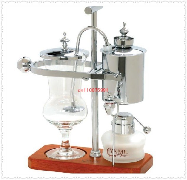 Belgium Royal Coffee Maker --Silver 450cc (Vacuum Syphon Coffee Maker ) Free Shipping