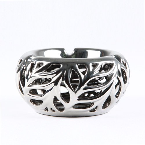 Silver Leaf Ashtray, Metal Ashtray, Iron Ashtray, Home Decoration