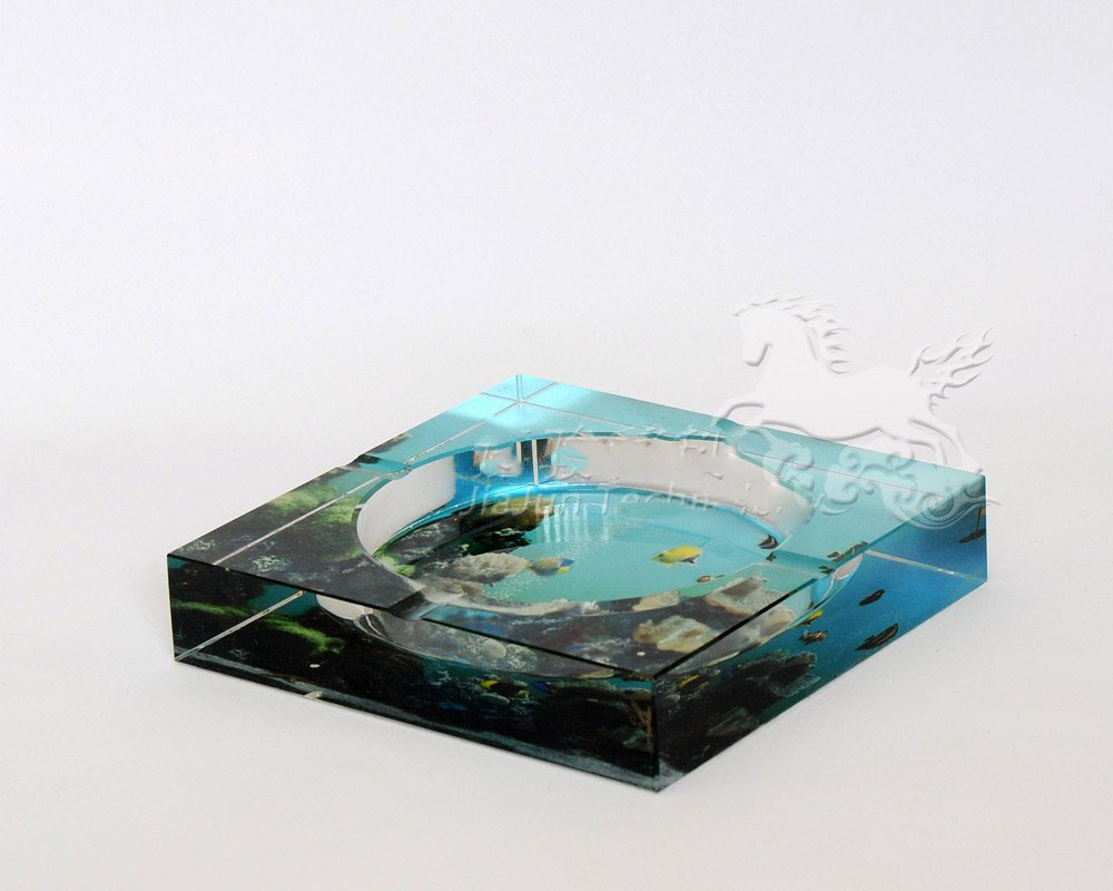 K9 Crystal Ashtray& Colourful&square &promotion Gifts for Man