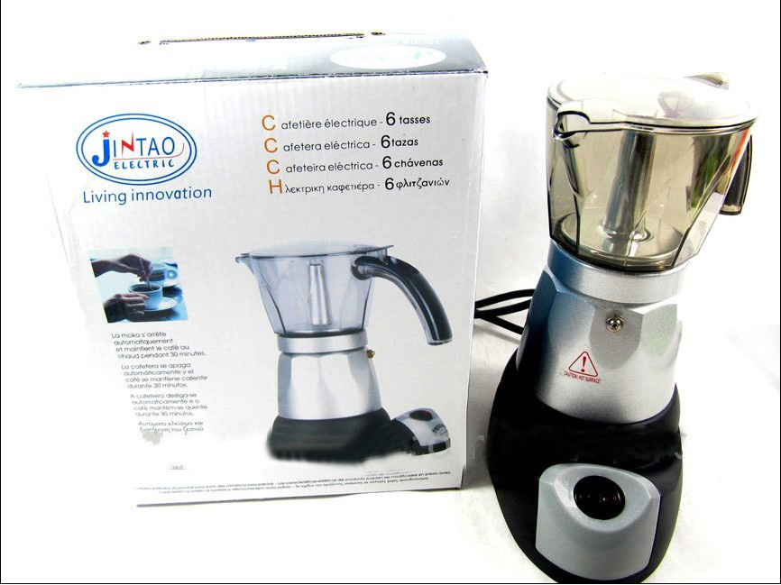 AUTOMATIC Electric 3cupstovetop Espresso Coffee Maker CAN Keep Hot in 30minutes