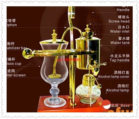Coffee Maker --Silver 450cc (Vacuum Syphon Coffee Maker ) Free Shipping