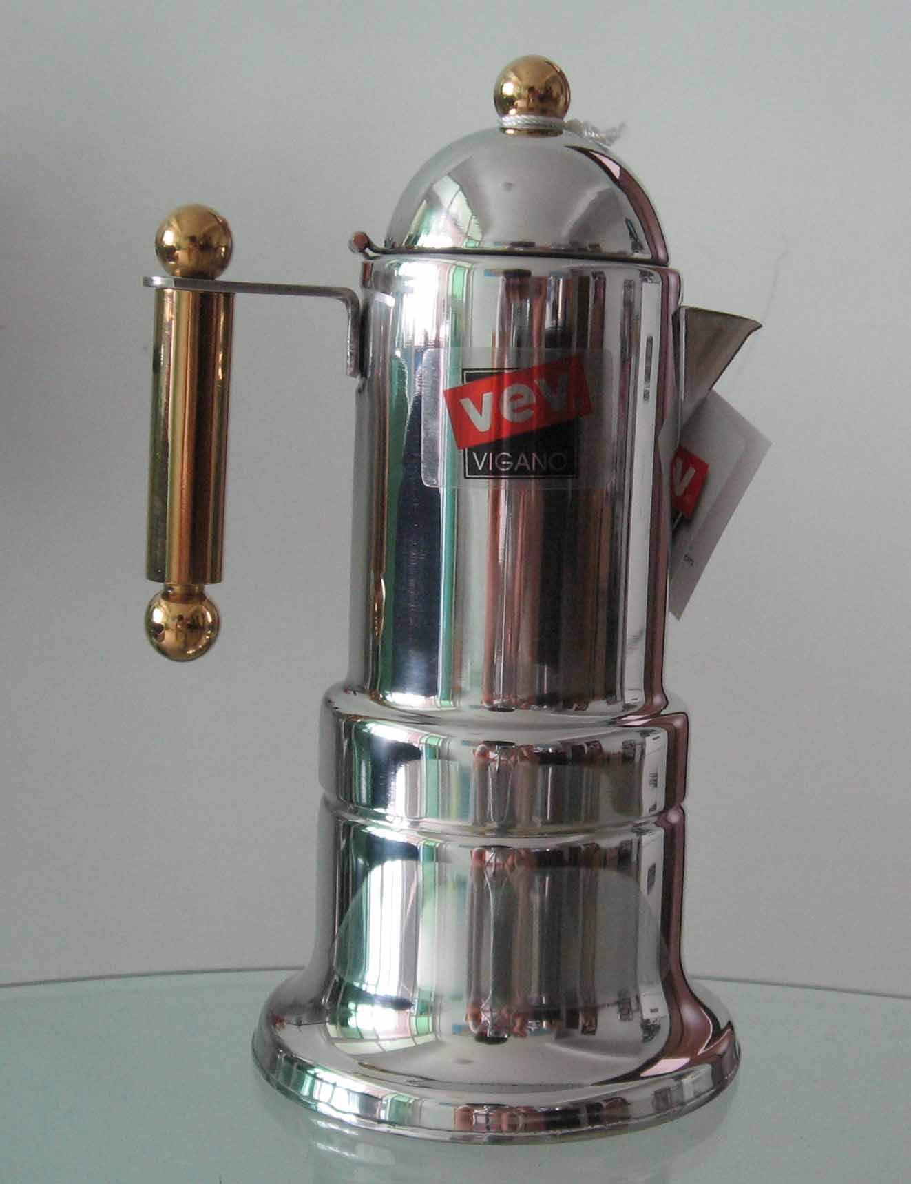 New KONTESSA ESPRESSO COFFEE MAKER 4-5cups 18/10
