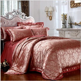 100% Pure Cotton Tribute Silk European Style 4pcs Bedding Set Home Textile Duvet Sets