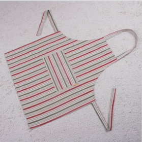Canvas With Stripes Wearable Apron