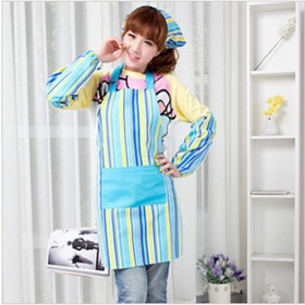 Blue With Stripes Pure Cotton Aprons