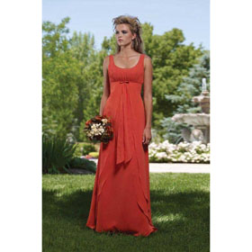 Free Shipping Floor Length Chiffon Bridesmaid Dress Evening Dress