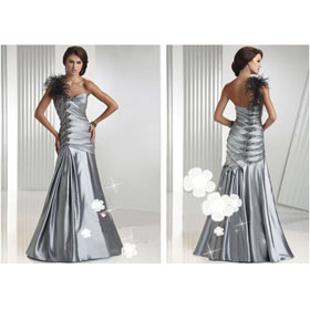 2011 Classic&mordern Design Light Grey with Sheath Sihouette Floor Length