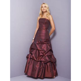 Satin Formal Gown/party/prom/Bridesmaid/evening Dress Customize E1182 Strapless Floor Length