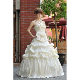 Free Shipping A-line Off-Shoulder Sleeveness Floor Length Designer Dress
