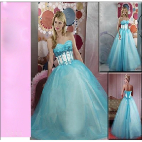 AH1120 New Arrival Evening Dress Ball Gown Sky Blue Sweetheart Floor Length