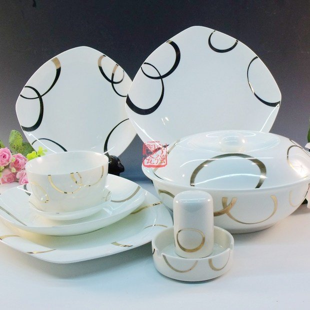 56sets Dinnerware Kits/jingdezhen Produced/expertise Design/artistic Treated/free Shipping