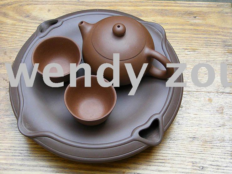 Free Shipping,chinese Handmade Yixing Zisha Teapot Set,150ml,one Teapot,2cups & One Teabaord...