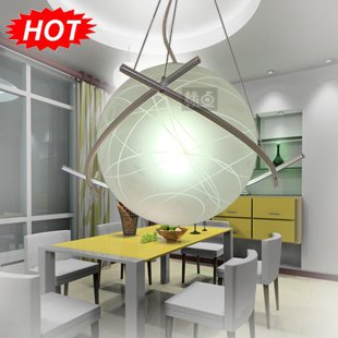 Dinning Room Glass Pendant Lamp/Bedroom Pendant Lights 3144/1P