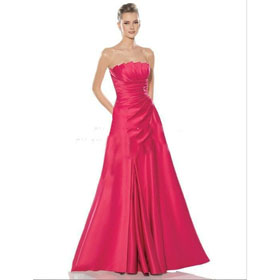 Satin & Organza Evening Prom Dress Gown Custom Size &color 013 A-Line Floor Length