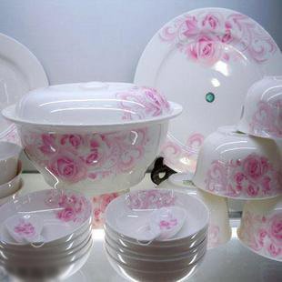 Bone China Tableware 56 Court Set(Jingdezhen)-Brilliant-Free and Safe Shipping